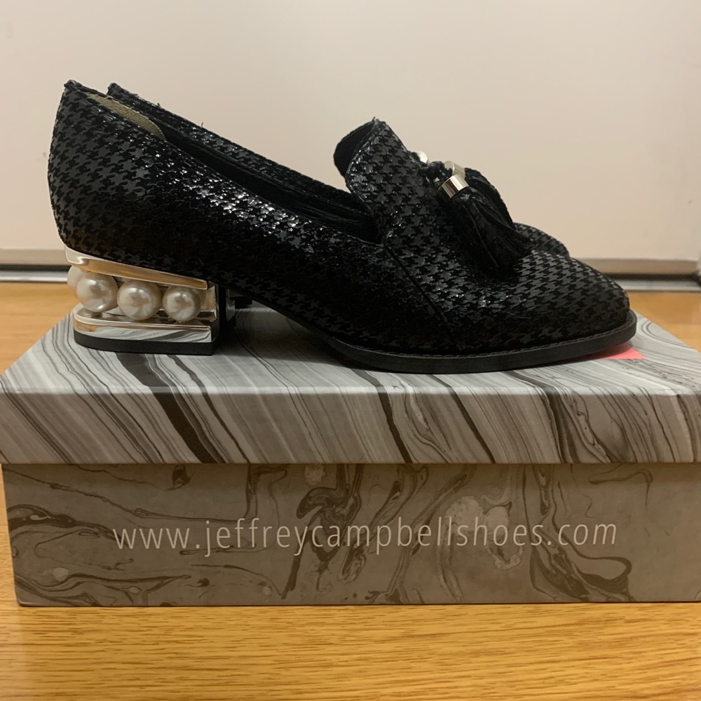 Jeffrey Campbell Pearl Heel loafers.